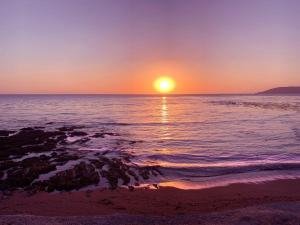 Sunset over Shell Beach